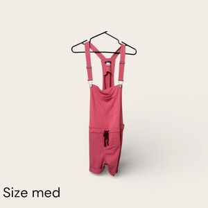 Red Overalls with Adjustable Straps